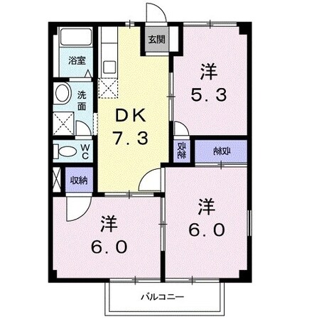 ニューパークハイツの物件間取画像